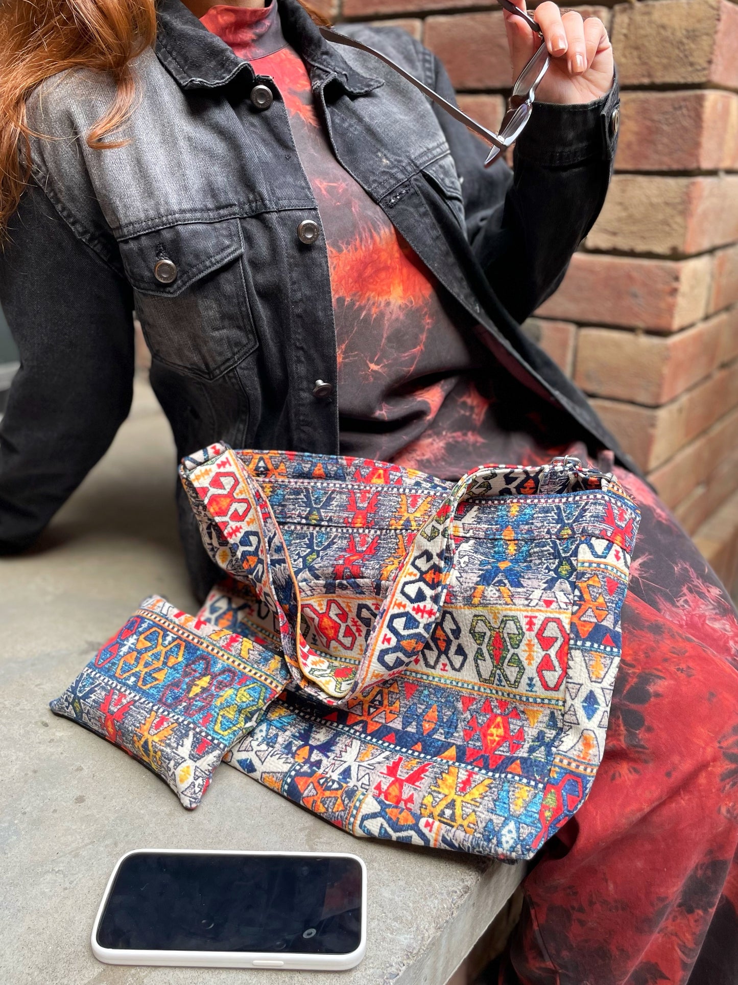 Dofre Chic Vision Crossbody bag - Orange pattern