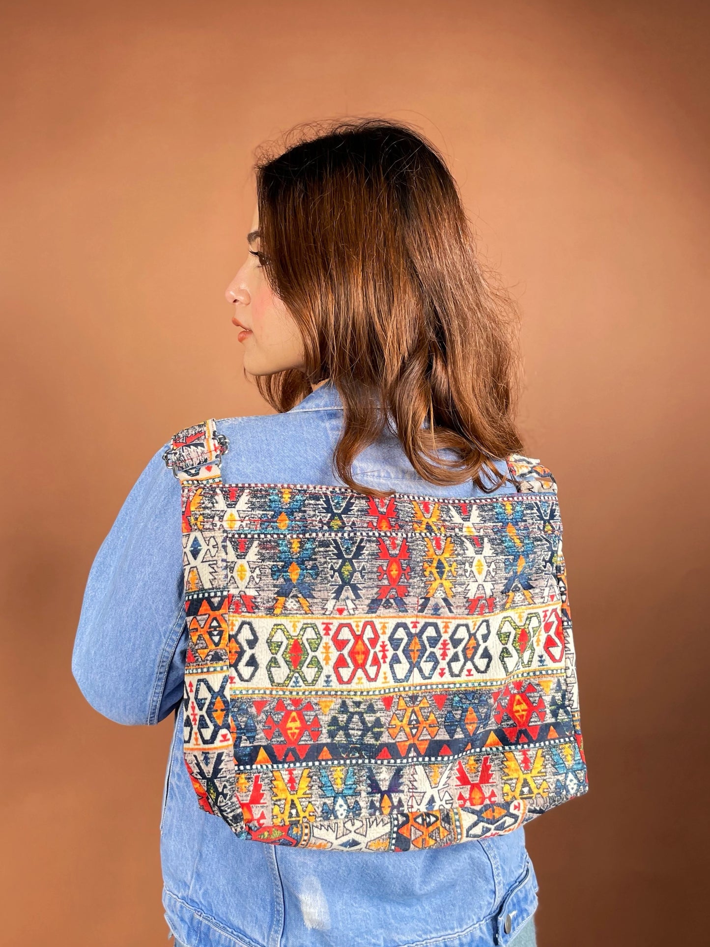 Dofre Chic Vision Crossbody bag - Orange pattern