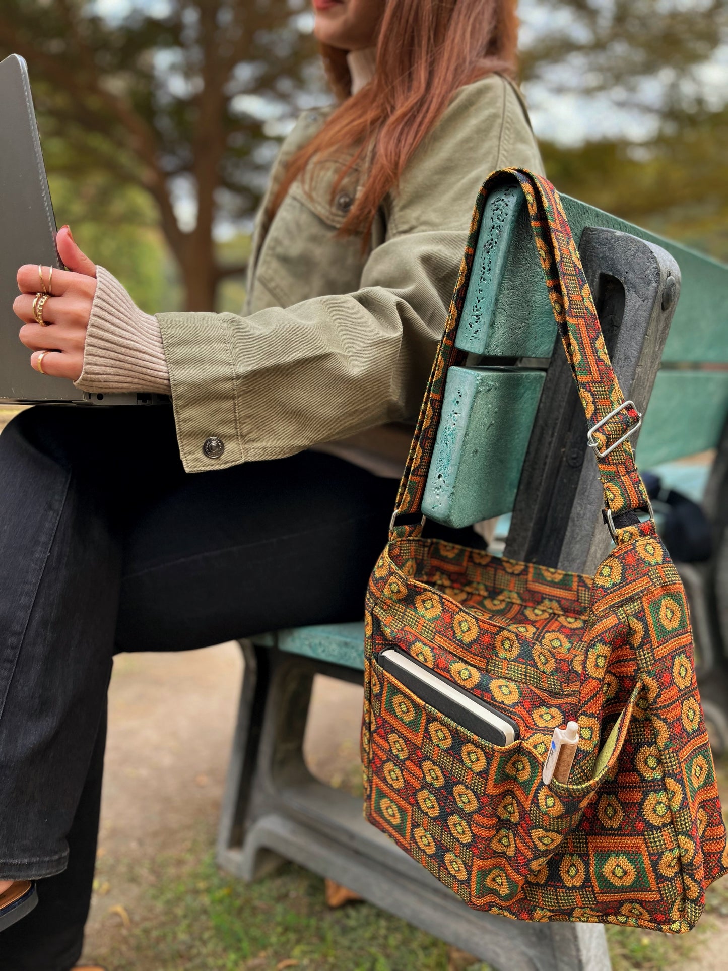 Dofre Chic Vision Crossbody bag - Orange pattern