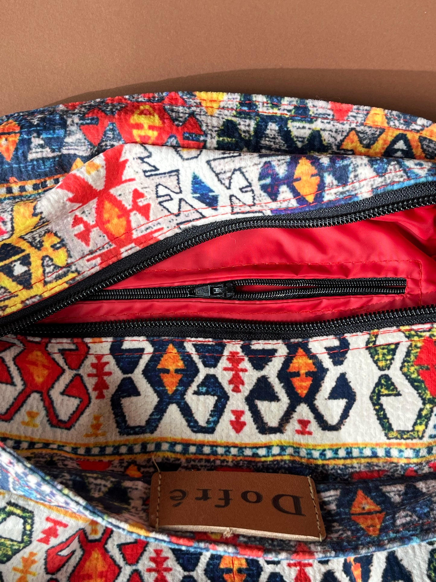 Dofre Chic Vision Crossbody bag - Orange pattern