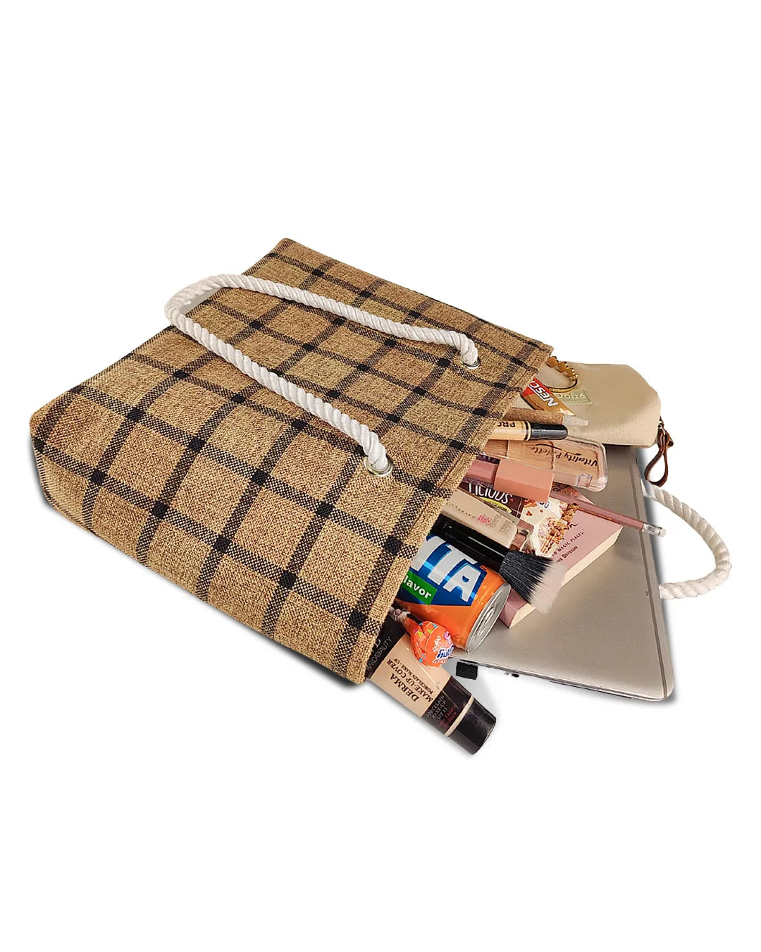 Dofre Cleo Jute Bag - Beige