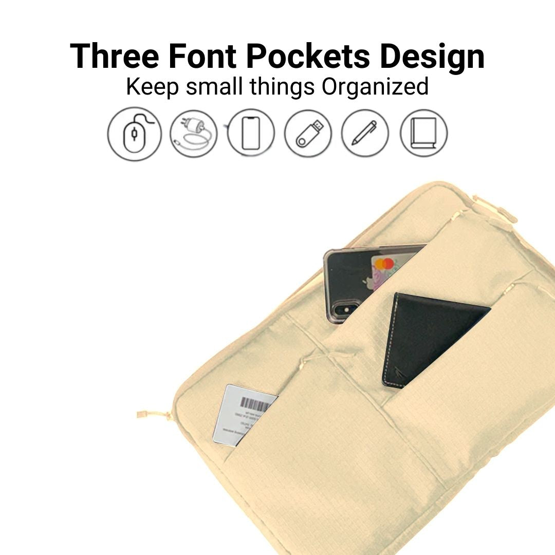 Dofre Beige Laptop Sleeve – Premium Laptop Case in Pakistan